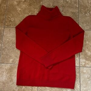 Talbots Women's Red Turtleneck Sweater